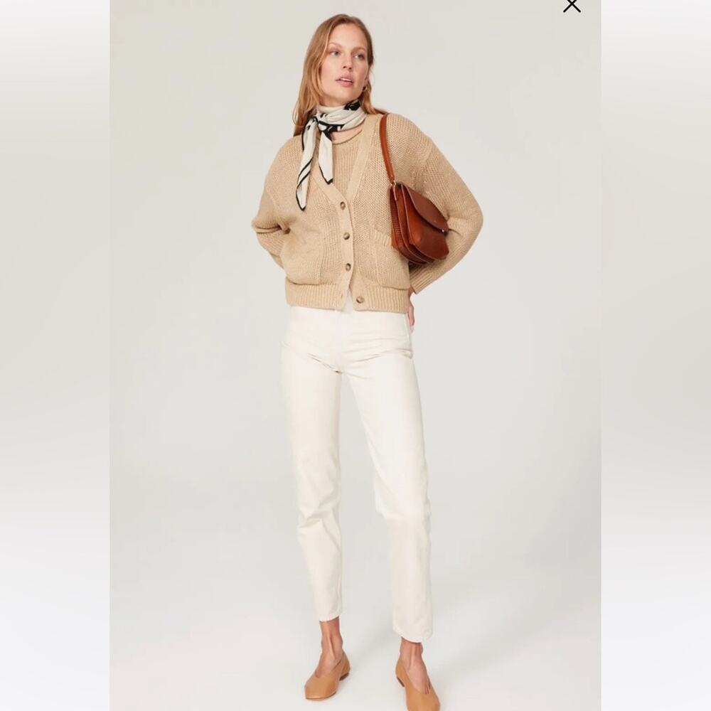 Polo Ralph Lauren Linen Cardigan Medium Tan